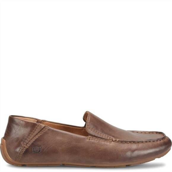 NEW BORN men's marcel slip on in dk brown nut